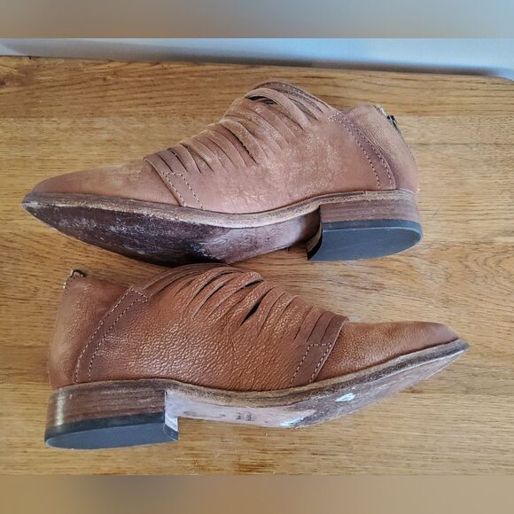 Free People Women's Tan Ankle Leather Shoes Womens Size 36 - Picture 4 of 13